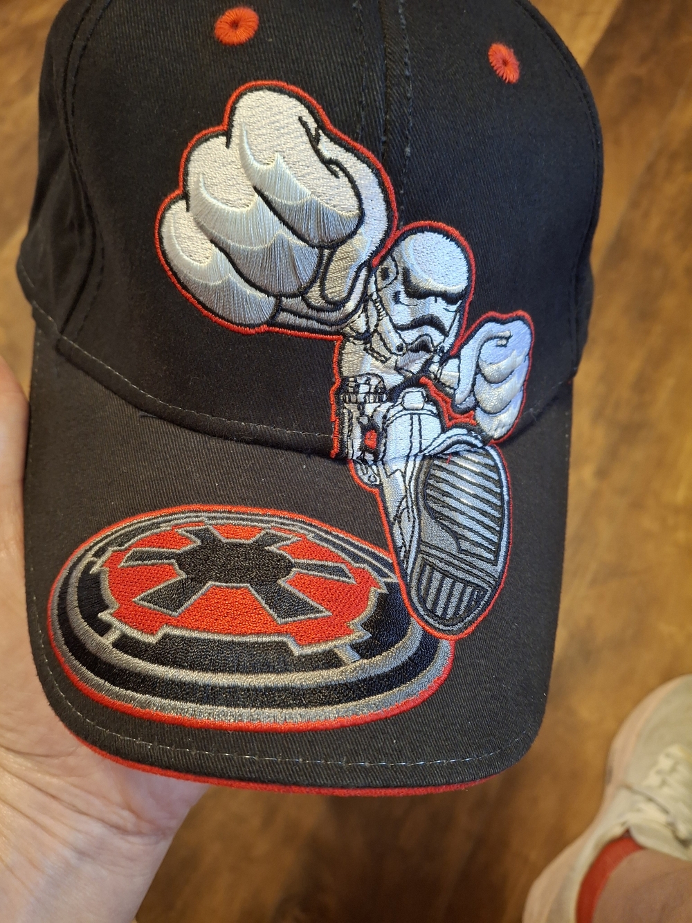 Disney Star Wars Stormtrooper Baseball Cap Black Red Adjustable Walt Disney Worl